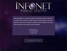 Tablet Screenshot of infonetpublications.com